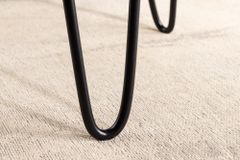 Industrial Beistelltisch GOA 40cm natur Akazie Massivholz Baumstamm rund Hairpin Legs