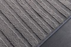 3D strukturierter Teppich WAVE 200x80cm anthrazit Kurzflor Indoor Teppichläufer