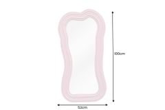 Design Wandspiegel ALICE II 100cm pastell rosa