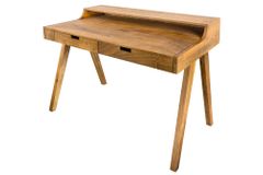 Massiver Sekretär MONSOON 120cm Mangoholz Schreibtisch