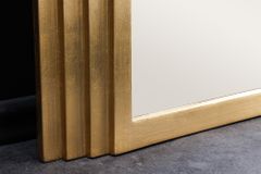 Edler Wandspiegel ART DECO 160cm gold Rundbogen Spiegel