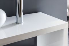 Design Regal SNAKE 165cm weiß Bücherregal Hochglanz mit fünf Böden