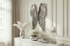 Riesige Wanddekoration FALLEN ANGEL 65cm Engelsflügel im asymmetrischen Design