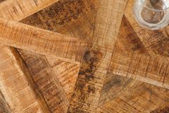 Massiver Esstisch INFINITY HOME 160cm natur schwarz Mangoholz Industrial Design X-Gestell