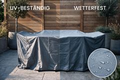Rechteckige Schutzhaube PRESTIGE PROTECT 170cm anthrazit Abdeckung Sitzgruppe