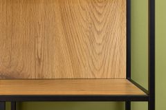 Industrial Bücherregal SLIM LINE 115cm Wildeiche schwarz Metall mit Schubladen