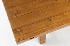 Industrial Sitzbank FINCA 240cm vintage braun recyceltes Pinienholz Eisen