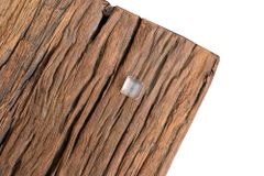 Massiver Esstisch BARRACUDA 200cm antik Teak Holz mit Stahl Kufenfüßen inkl. Glasplatte