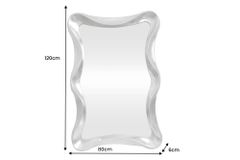 Moderner Wandspiegel ALICE 120cm silber variabel aufhängbar