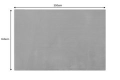 Moderner Teppich COZY CLOUD 230x160cm anthrazit Hochflor Indoor-Teppich Felloptik