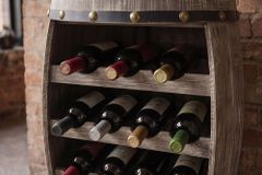 Authentisches Weinregal BODEGA 65cm natur Pinie Weinfass Shabby Chic