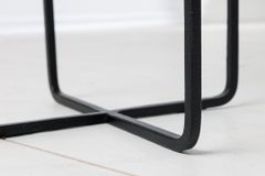 2er Set Blumentopf UNIT 70/50cm gold schwarz Metall Hammerschlag Design