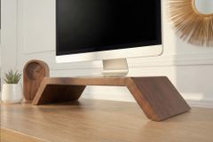 Massiver Monitorständer GATSBY 50cm braun Mangoholz Bildschirmständer Erhöhung