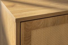 Design Sideboard VIENNA 120cm natur Wiener Geflecht Kommode