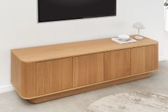 Modernes TV-Board VALHALLA WOOD 180cm natur Eichenholz Lowboard mit Stauraum