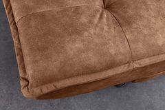 Modernes Schlafsofa JAZZ 190cm antik braun Microfaser 3-Sitzer Couch