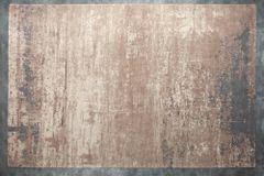 Vintage Baumwoll-Teppich MODERN ART 350x240cm grau beige verwaschen Used Look