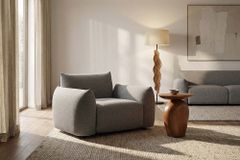 In- und Outdoor Gartensessel SEAHAWK anthrazit Aluminium Olefin 1-Sitzer Sofa wetterfest