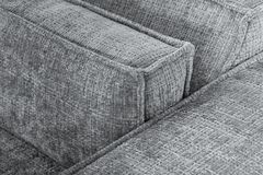 Design 3-Sitzer Sofa BOSSA NOVA 260cm grau Chenille XXL-Couch