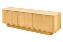 Modernes TV-Board VALHALLA WOOD 160cm natur Eichenholz Lowboard mit Stauraum