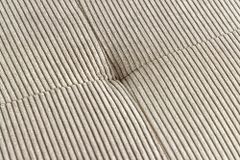 Design Sitzbank BOUTIQUE 100cm hellgrau Cord Metallbeine schwarz