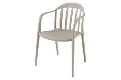 In- und Outdoor Gartenstuhl STUDIO ITALIA taupe stapelbar wetterfest