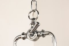 Industrial Hängelampe INDUSTRIAL 45cm silber Chrom Designklassiker