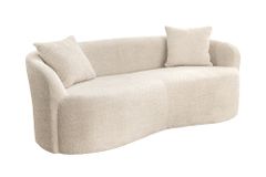 Extravagantes Sofa ELEMENTAL 180cm champagner beige Feinstrick Bouclé 2-Sitzer