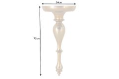 Barock Wandkonsole SCALA 80cm gold Metall Wandregal handmade Wanddekoration