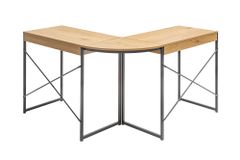 Industrial Eckschreibtisch STUDIO 130cm Eichenoptik mit Schubladen
