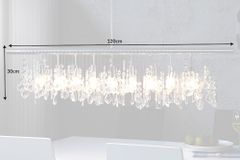 Extravagante Hängelampe DIAMONDS XL 120cm Kristall Lampe mit 9 Leuchten
