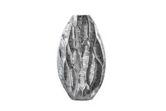 Elegante Vase ORGANIC ORIENT 44cm silber Hammerschlag Design