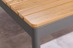 Outdoor Lounge MOBILE MODULAR anthrazit hellgrau Garten-Sitzgruppe inkl. Tisch und Kissen