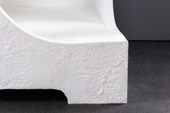 Abstraktes Regal ART AMBIENTE 180cm weiß Beton strukturiert Standregal
