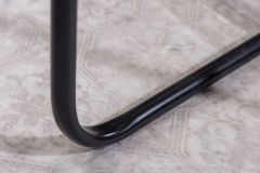 Orientalischer Beistelltisch CASABLANCA 50cm silber schwarz Tablett abnehmbar klappbar