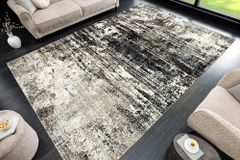 Design Teppich MODERN ART 230x160cm beige braun Kurzflor Indoor-Teppich