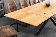 2er Set Ansteckplatten WILD OAK 50cm natur Wildeiche Verlängerung Schweizer Kante