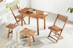 Outdoor Balkon Stuhl BALI natur honey Akazienholz klappbar wetterfest Gartenstuhl