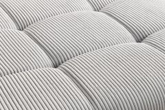 Moderner Hocker ELEGANCIA 110cm champagner beige Cord Fußhocker Sitzhocker