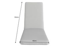 Outdoor Sitzkissen COMFORT LINE 50x122cm anthrazit für Hochlehner-Stuhl Polsterauflage