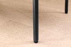 Moderne Truhenbank LOFT 100cm weiß Bouclé Sitzbank mit Stauraum gepolstert schwarz Metall
