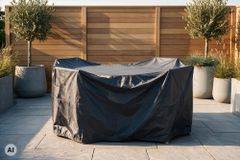 Runde Schutzhaube PRESTIGE PROTECT 180cm anthrazit Abdeckung Sitzgruppe wetterfest