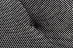 Design Sitzbank BOUTIQUE 100cm dunkelgrau Cord schwarze Metallbeine