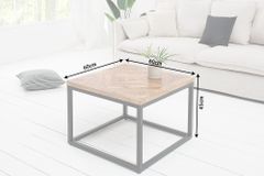 Massiver Beistelltisch INFINITY HOME 60cm Mangoholz Industrial Design