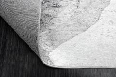 Design XXL Teppich ART RUGS 350x240cm grau weiß Flachgewebe Indoor