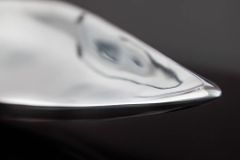 Handgearbeitete Deko Schale SILVER LEAF 60cm silber Aluminium