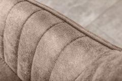 Edler Armlehnen Stuhl TURIN vintage taupe mit Ziersteppung