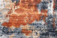 Design Teppich MODERN ART 230x160cm grau kupfer Kurzflor Indoor-Teppich