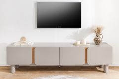 TV-Lowboard COSMO 180cm kaschmir beige Eiche Soft Close Stauraum