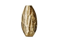 Elegante Vase ORGANIC ORIENT 44cm gold Hammerschlag Design